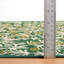 Machine Woven Polyester Floral Area Rug in Green/Yellow/Cream-2077886941