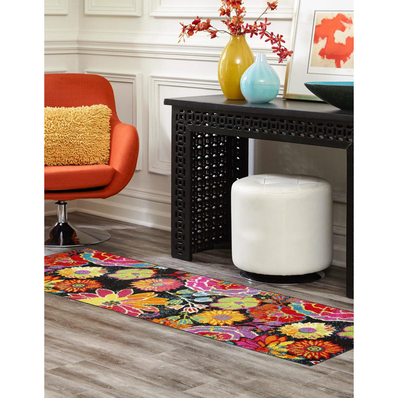 Lorene Floral Indoor Rug, Runner 2' x 6'1"