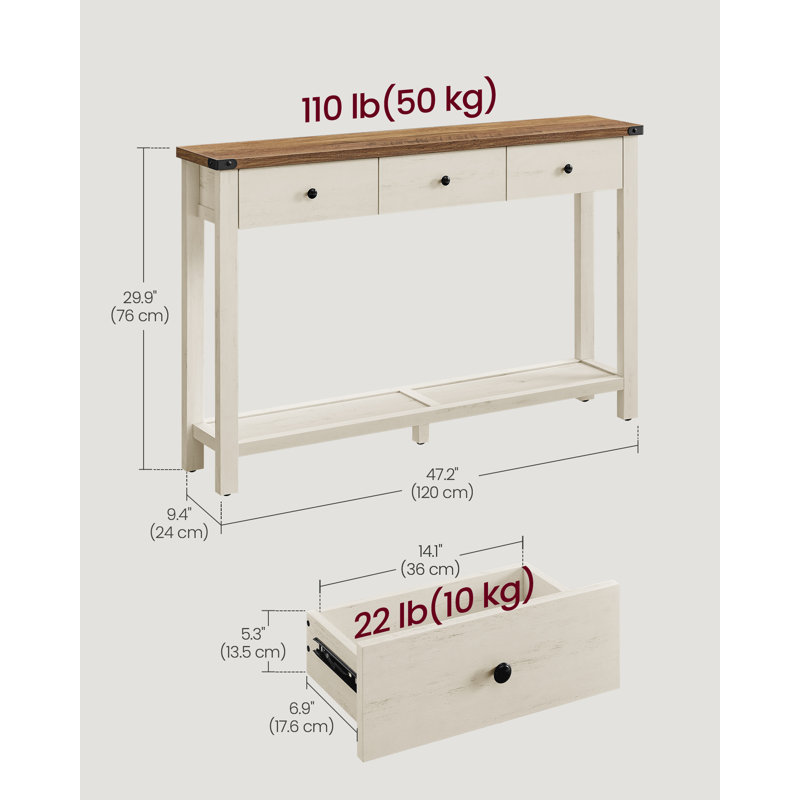 Lesse 120cm Console Table