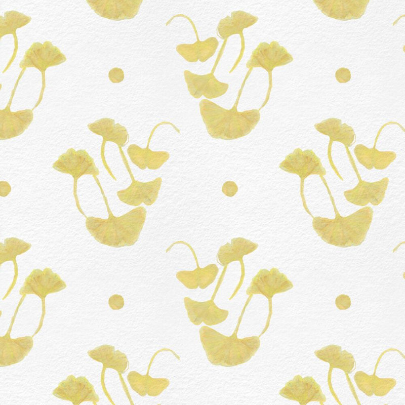 Ginkgo Square Pillow Cover & Insert, Golden Rod Floral, 24"H x 24"W