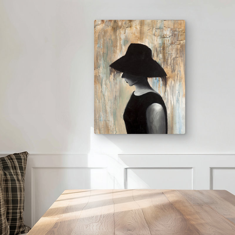 Big Hat - Gray Metal Print for Home Decor