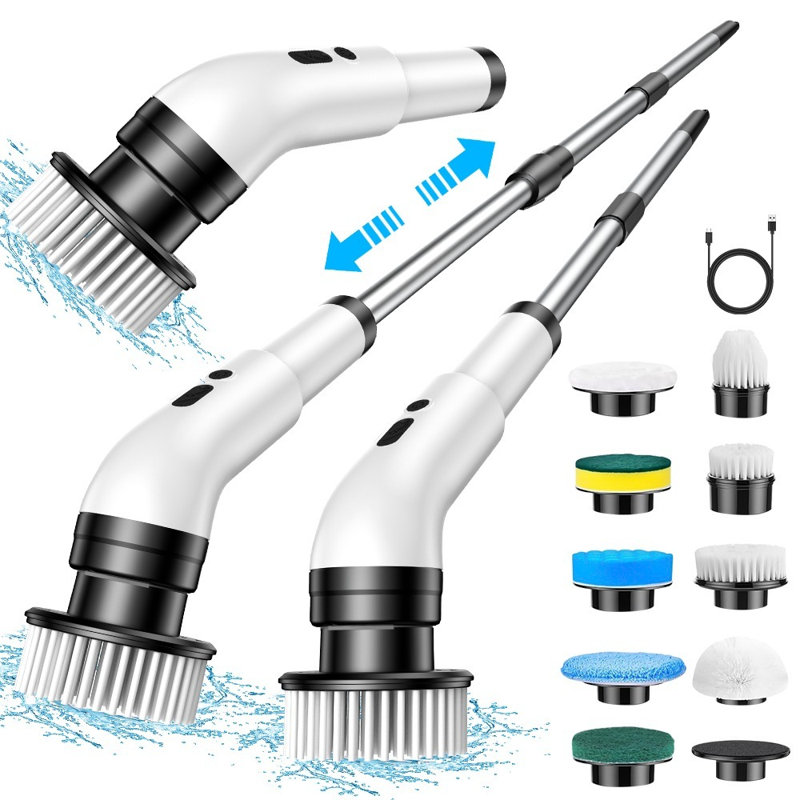 Adjustable Cleaning Brushes with Replaceable Head