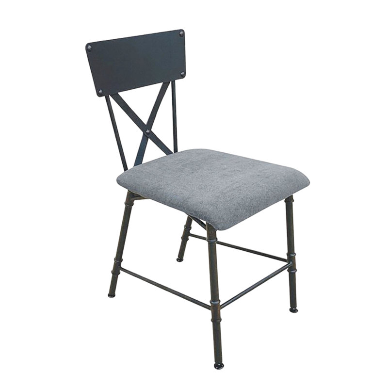 Chaise de bureau en chêne antique et gris sable - siège rembourré épais pour le soutien du dossier, fabrication en bois composite, bois moderne en métal, design