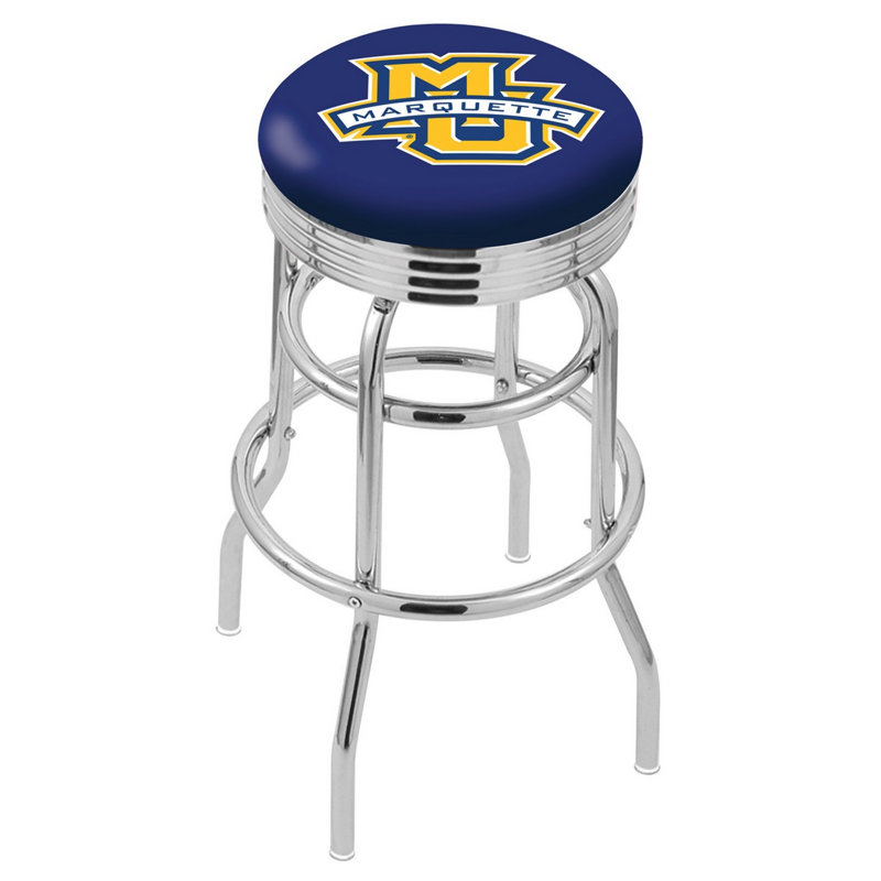 NCAA Bar & Counter Stool, Marquette Golden Eagles, Counter Stool (25" Seat Height)