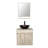 Bitha 24 " W Wall Mounted Wall Mounted Single Double Single Vanity Bathroom Vanity With Top with Mirror-609273666-609273667-609273665