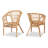 Alleta Modern Bohemian Rattan Dining Arm Chair