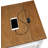 Country Oxford End Table With Built-In Charging Station, Dual Outlets, USB Ports, And Extended Power Cord