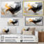 Blanc blanc vagues noires - encre liquide, art mural abstrait, salon-2136193009-2136193012
