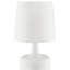 Lampe de table 17,5 po "Cheru" moderne Mid-Century, blanc poudre-302802241