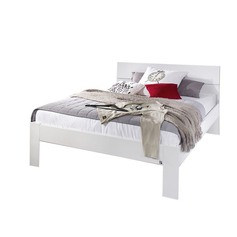Alvara European Double (140x200cm) Bed Frame, Alpine white