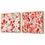 Cosmina - Ensemble de 2 collages carrés abstraits-101846534-101846536