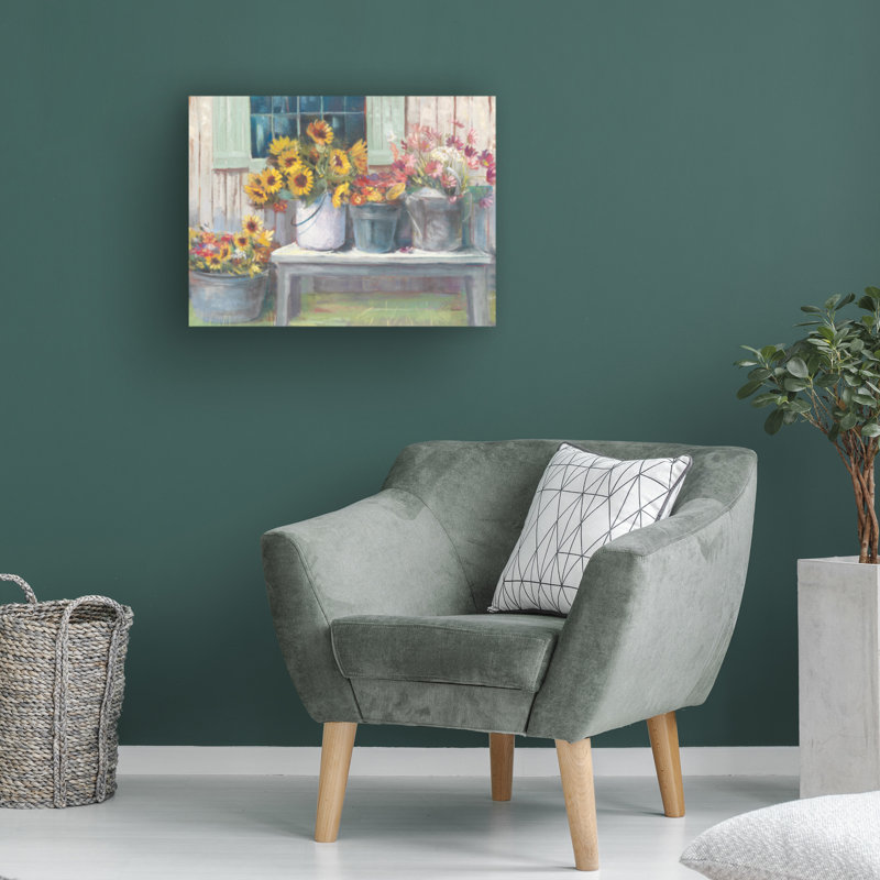«Row Bench Bright» par Carol Rowan, H 35 po x l 47 po x P 2 po