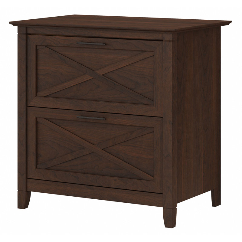 Katia 30'' Wide 2 -Drawer File Cabinet, Bing Cherry