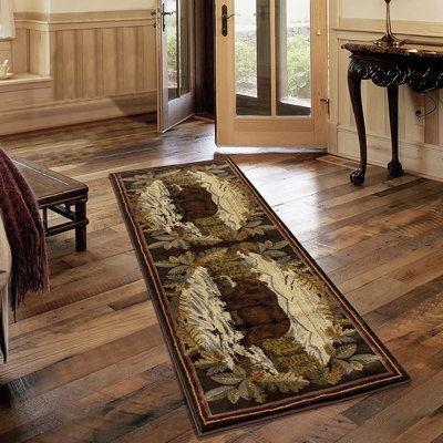 Nature's Nest Multi  Lodge Area Rug