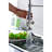 Contemporary Style Commercial Kitchen Faucet - Pull Down & Pot Filler, Single Handle, Brushed Nickel Finish With Nickel, Ceramic Body, Robust Construction-1553531141
