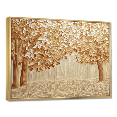 Or brun, paysage de forêt IV - décoration murale paysage de forêt