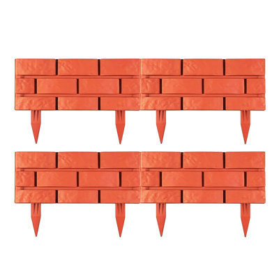 Lawn Edging 29cm H x 43cm W Polypropylene Plastic Lawn Edging