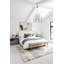 Lustre 8 lumières de style campagne moderne - noir bicolore avec abat-jour en lin sur mesure-1511412149