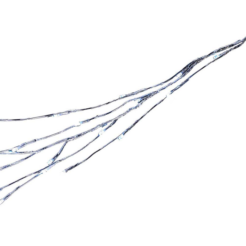 Guirlande fantaisie avec lumières DEL, Argent argent