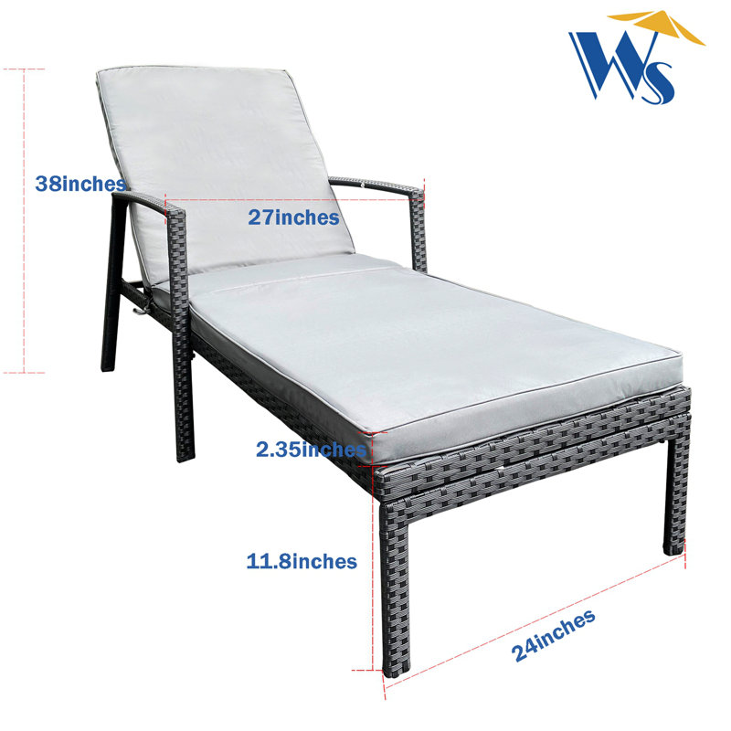 Chaise longue d'extérieur en métal Krishnendu