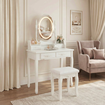 Ensemble de coiffeuse White Princess