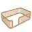 Wood Full Size Wood Floor Bed Frame With Fence, Natural(Expected Arrival Time: 9.30)-782771027