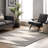 Kaden Handmade Contemporary Diamond Striped Wool Ivory/Black Rug-1045671018