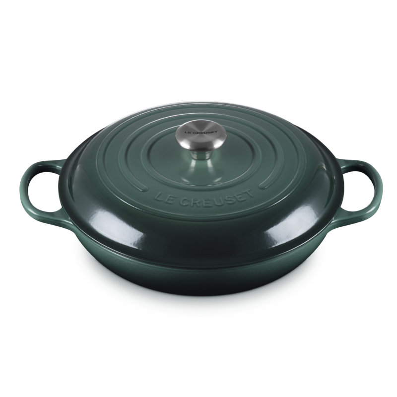 Le Creuset Signature Enameled Cast Iron Braiser with Lid, 3.5 quarts, Artichaut