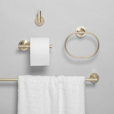 GlideRite Avalon Collection 4-Piece Bathroom Hardware Set
