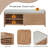 Distressed Shutter Storage Bench with Acacia Veneer-106900675