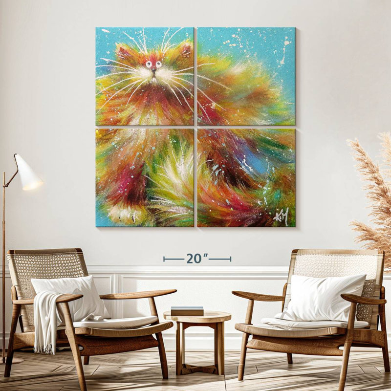 Brampt Kitty Calypso, 57" H x 57" W