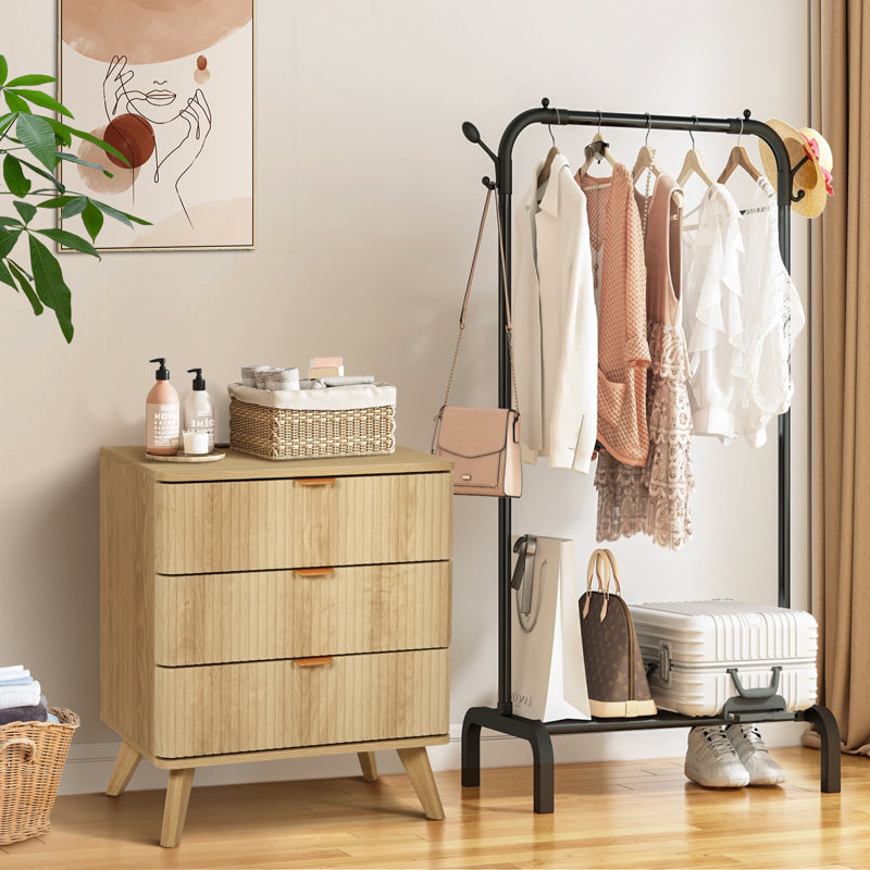 Commode 3 tiroirs, Naturel