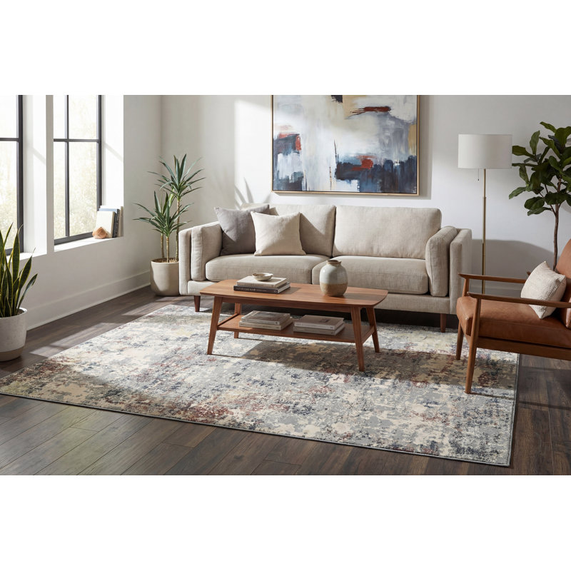 Maurin Abstract Indoor Rug, Rectangle 2' x 3'11"