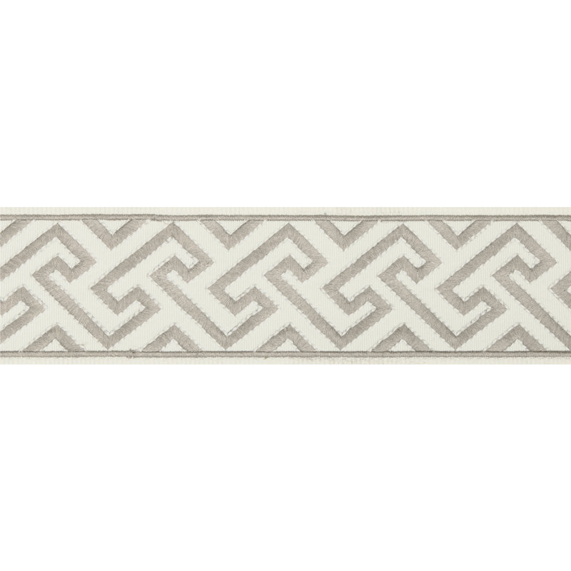 Treillis Passementerie Sanchi Tape 100% Polyester Fabric, Oyster