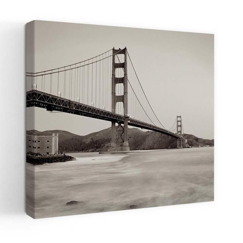 Golden Gate Bridge 34, art de l'architecture contemporaine, H 24 po x l 24 po
