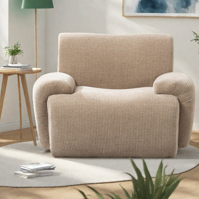 Chaise d'appoint moderne en chenille avec sièges profonds pour le salon