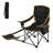 Goplus 1 Pcs Folding Camping Chair With Footrest Adjustable Backrest Padded Cushion