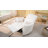 36.72'' Wide Power Recliner Chair Swivel Rocker Glider Recliner, Nursery Glider Recliner, Corduroy Nursery Recliner Chair For Living Room With Adjustable Pillows-Beige-1904741563-2130674816
