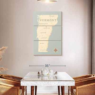 Aliaz State Map Of Vermont