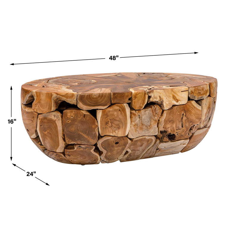Table basse Gareis en teck