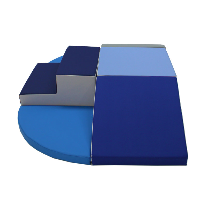 Ensemble d'escalade 6 pièces SoftScape, Bleu marine / bleu poudre