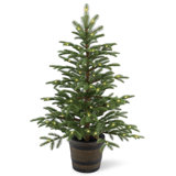 Norwegian 4' Green Spruce Artificial Christmas Tree with 100 Clear Lights