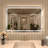 TMMV 42" W x 36" H Frameless LED Light Anti-Fog Wall Bathroom Vanity Mirror In Polished Crystal-553959784