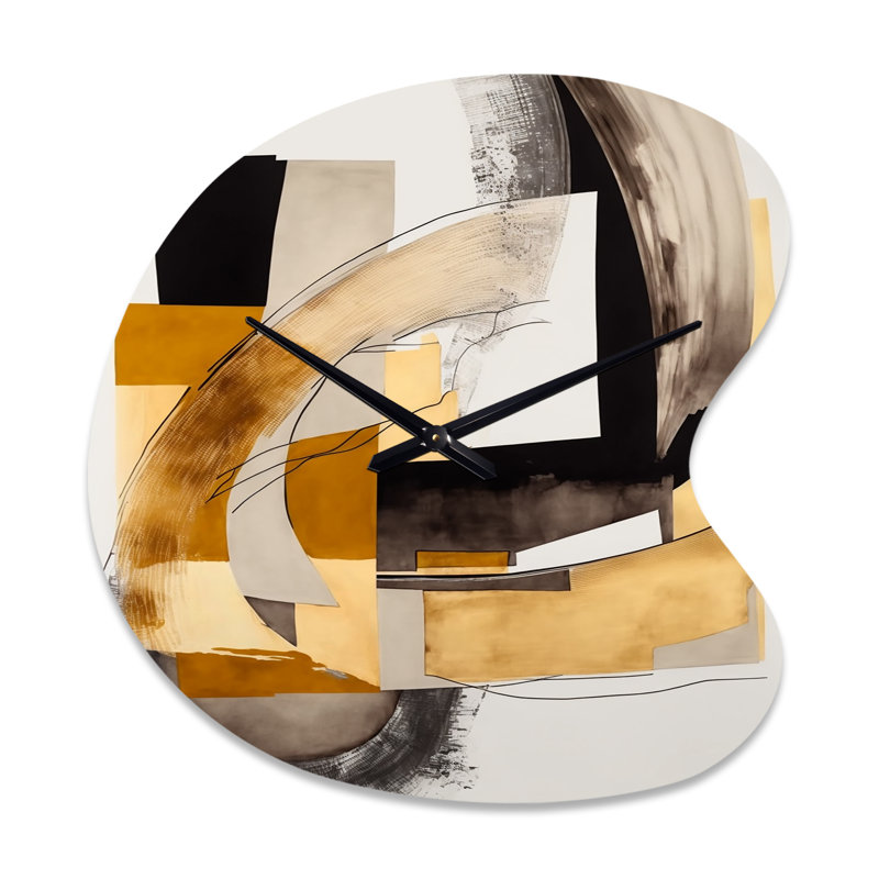 Horloge murale Glam Art Deco Abstract IV - Abstract Unique, Petit