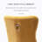 Friedrun Velvet Dining Chair Tufted Dining Room Chair with Solid Wood Leg-827450014