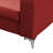 Lucy Genuine Leather Fold-out Sleeper Sofa with Mattress and Adjustable Headrests-632180938