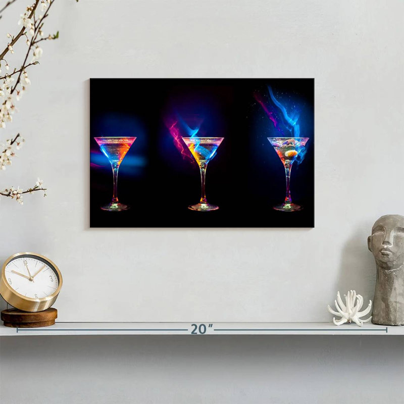 Yarlin flamboyant cocktails, H 8 po x l 12 po