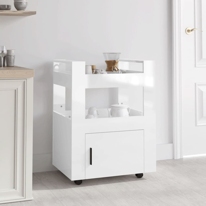 60 Cm Kitchen Trolley, White