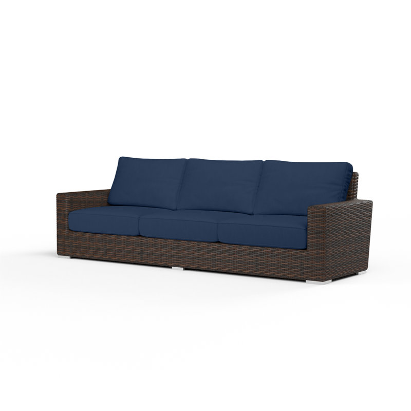 Parris Patio Sofa with Sunbrella® Cushions, Spectrum Indigo Sunbrella®