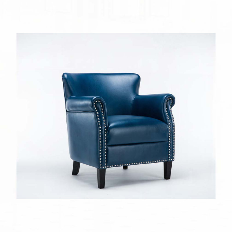 Fauteuil en similicuir, Marine